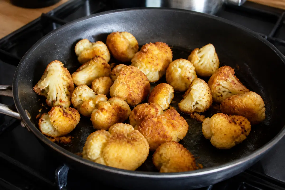 Chou-fleur pané à la poêle : Recette facile et croustillante