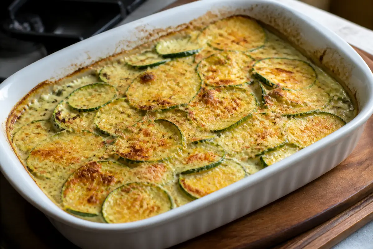 Gratin sans oeufs de courgettes : Recette facile, légère et rapide !