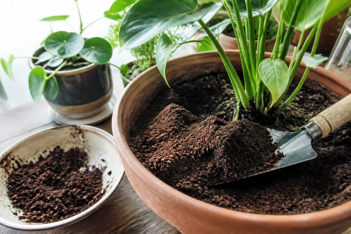 Marc de café pour plantes d’intérieur : Bienfaits et précautions ?