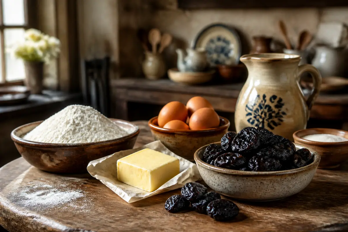 Recette far breton traditionnel Finistère : moelleux &amp; pruneaux
